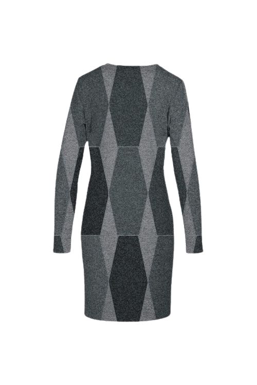 Mod Gray Knit Dress