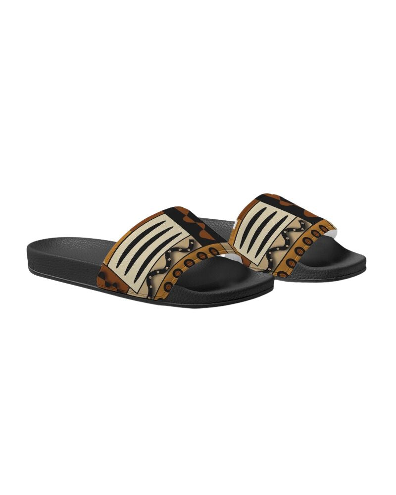 Mud Cloth Pattern 4 © Men's Slide Sandal