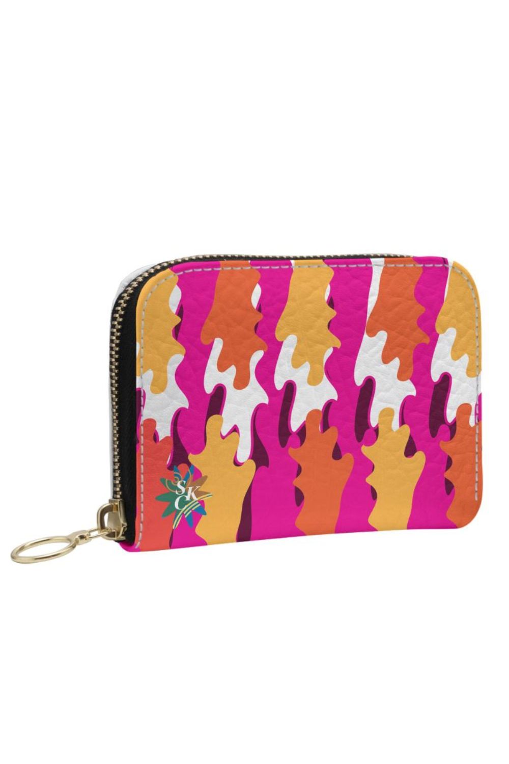 skcreations llc, sharon a. keyser, new dawn, leather goods, handmade, custom leather, original design, zip wallet, wallet,