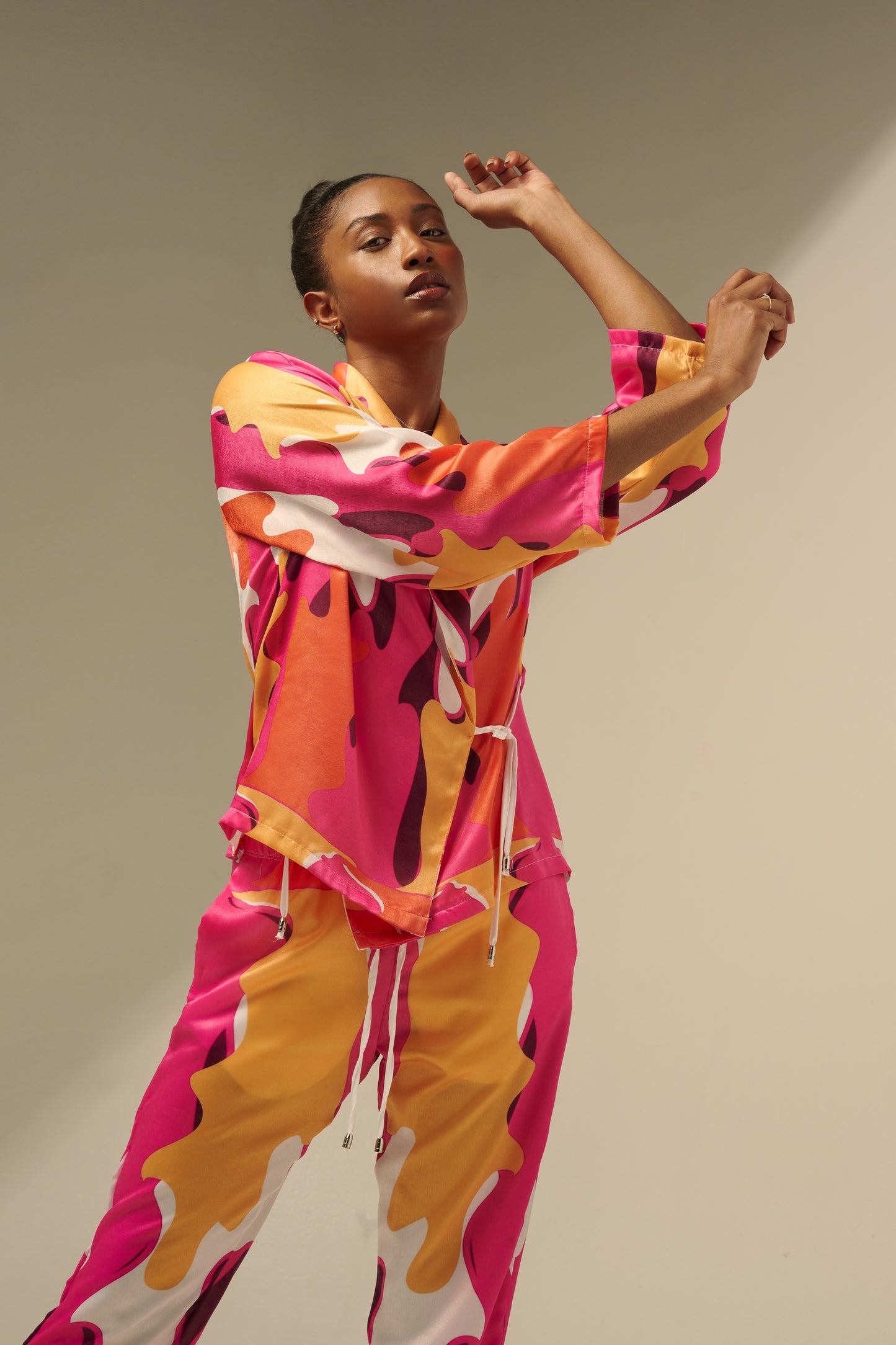 skcreations llc, the sharon keyser collection, new dawn, new york fashion week, fashion, style, runway look, ss2024, womenswear, pants set, original design
