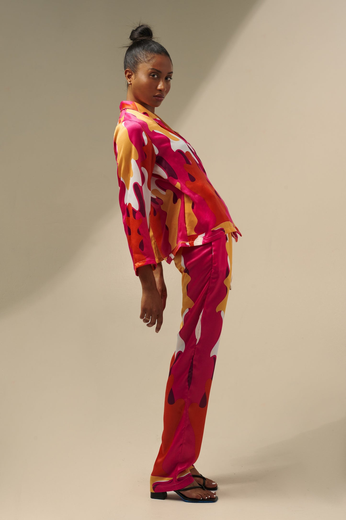 skcreations llc, the sharon keyser collection, new dawn, new york fashion week, fashion, style, runway look, ss2024, womenswear, pants set, original design