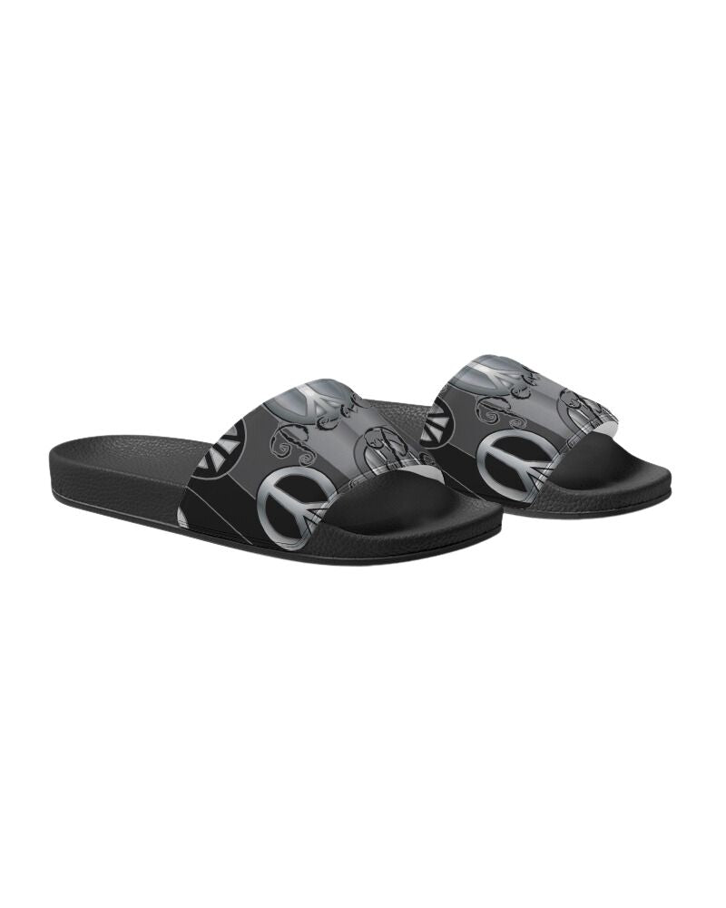 peace 2, peace sign, skcreations llc, sharon a. keyser, slides, sandals, women's shoes, summer slides, fashion, original design