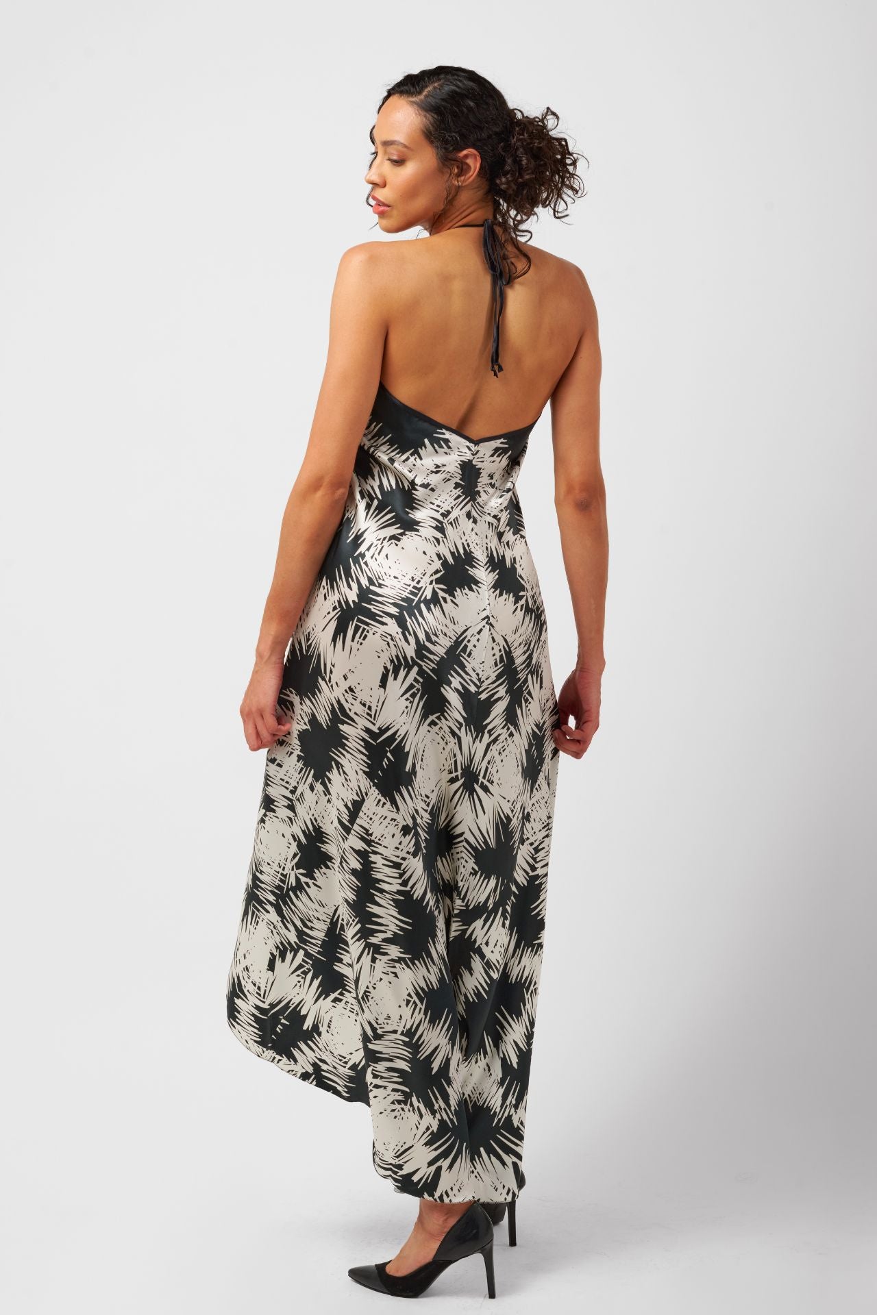 The Sharon Keyser Collection - Frenzy 1 Halter Neck Backless Dress