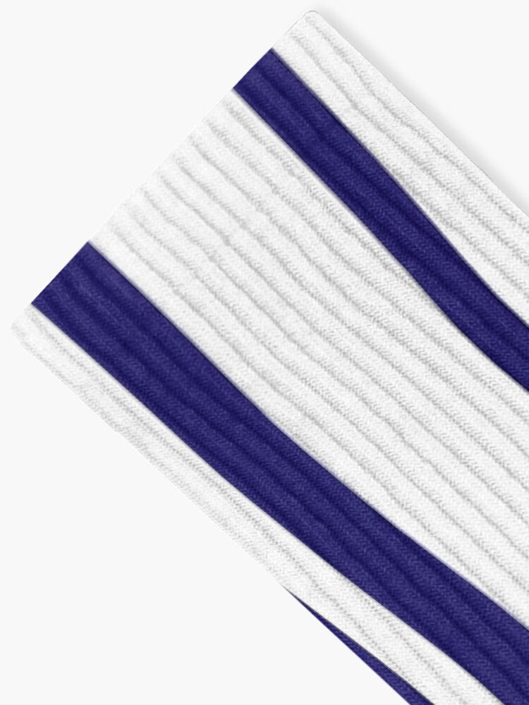 Stripes © Unisex Socks - Blue and White