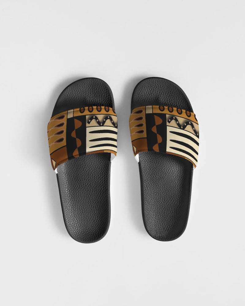 Mud Cloth Pattern 4 © Men's Slide Sandal