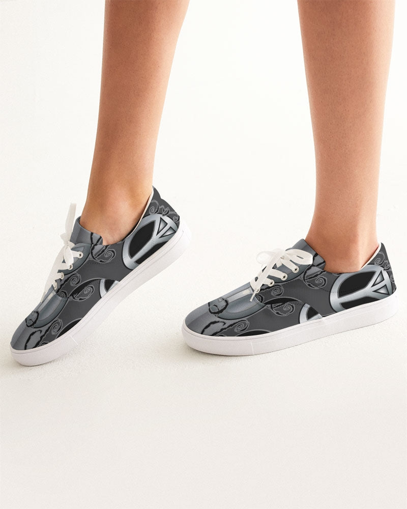 Peace 2 © Women's Lace Up Canvas Shoe