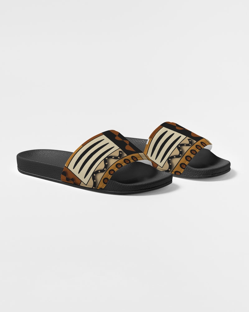 Mud Cloth Pattern 4 © Men's Slide Sandal