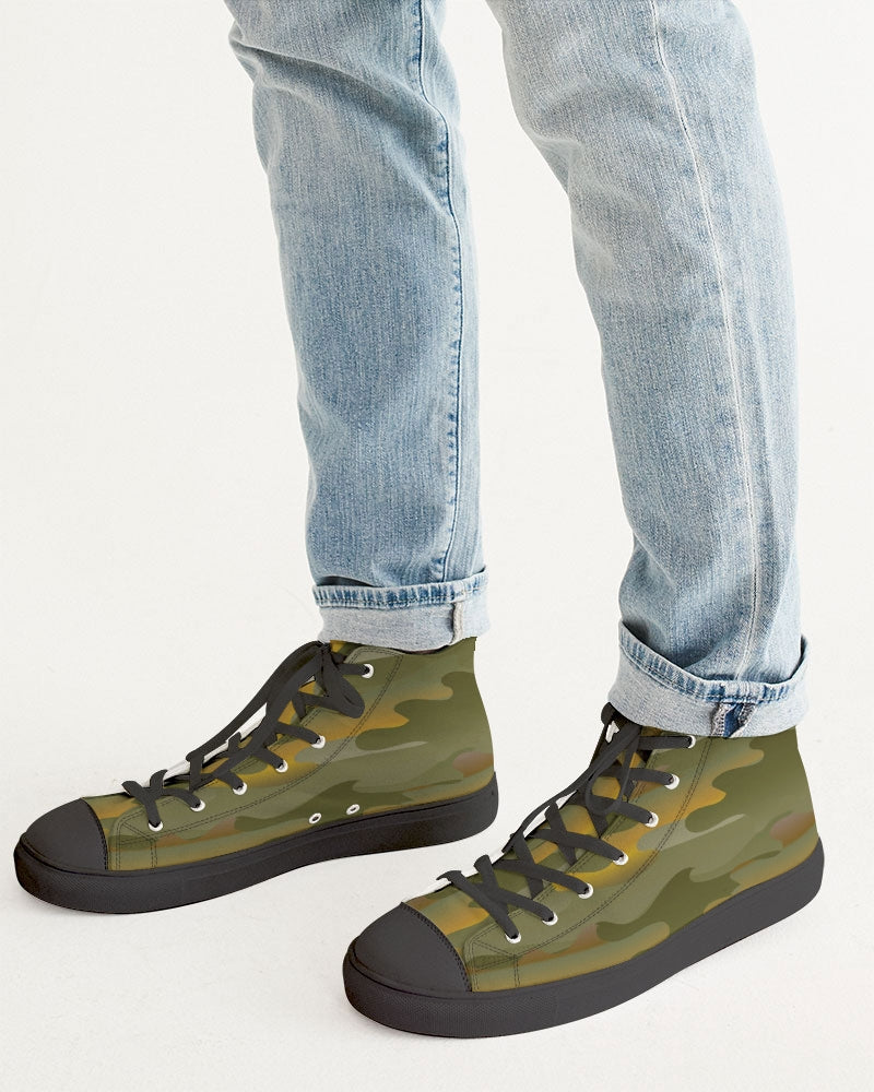 New Dawn 2 © Men's High-Top Canvas Shoe