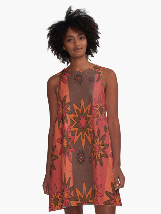 Blooming Happy - Warm © Tunic Dress