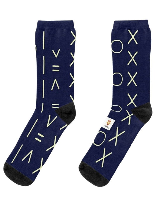 Indigo Pattern 1 © Unisex Socks