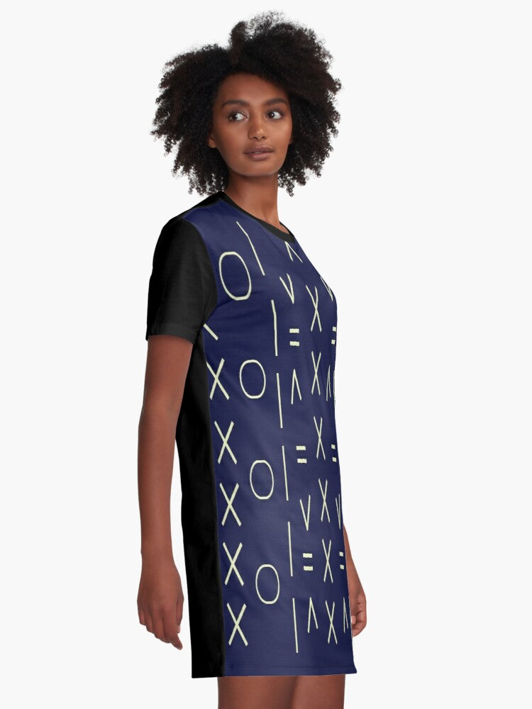 Indigo Pattern 1 © Graphic T-Shirt Dress