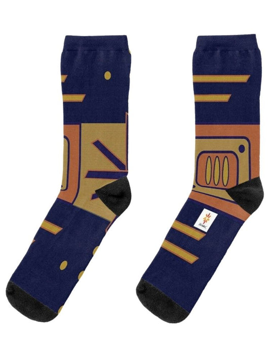 Indigo Pattern 2 © Unisex Socks