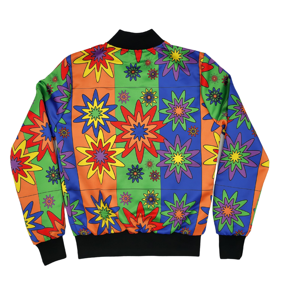 BLOOMING HAPPY - VIBRANT © Bomber Jacket