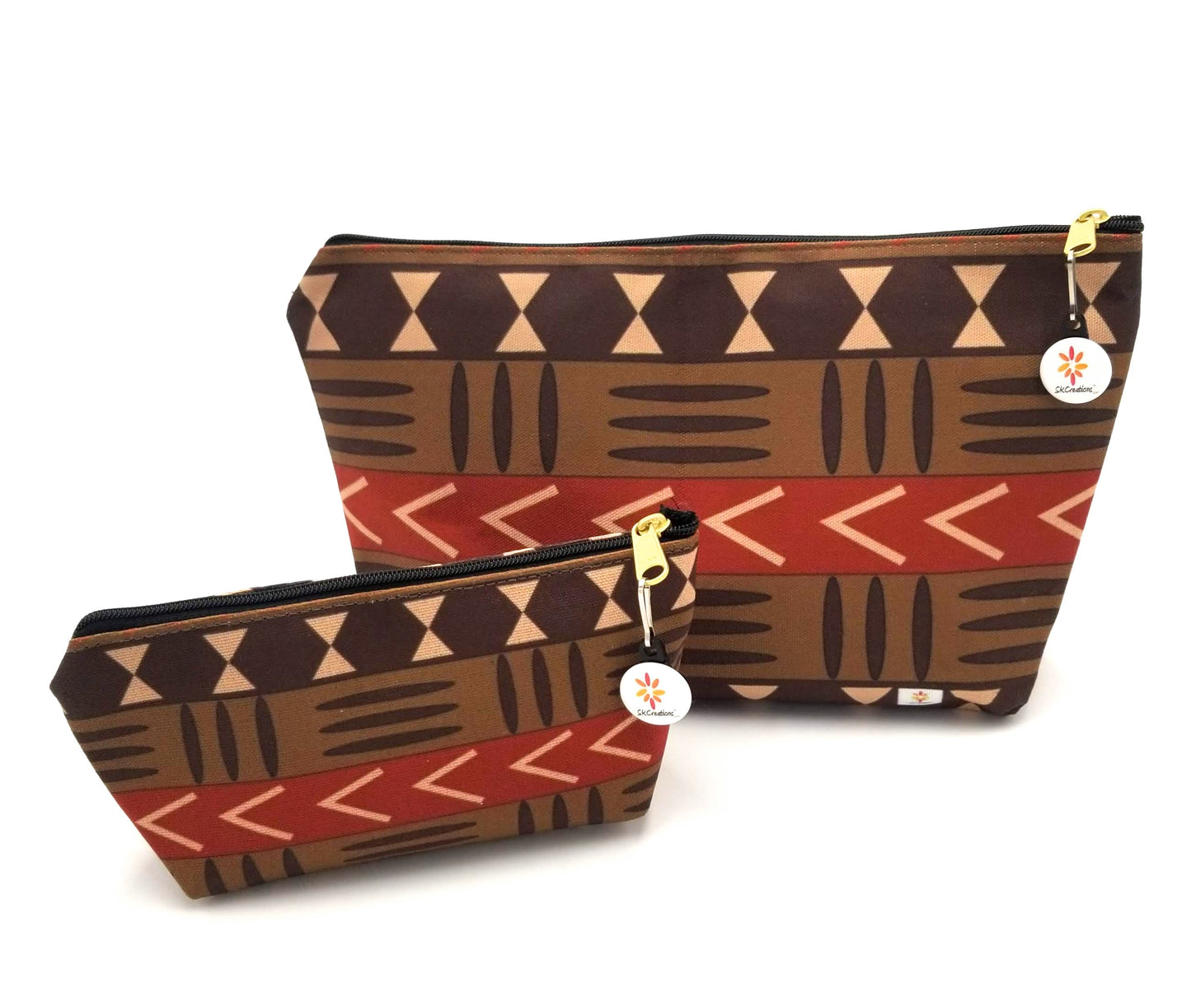 Mud Cloth Pattern 1 © T-Bottom Accessory Pouches