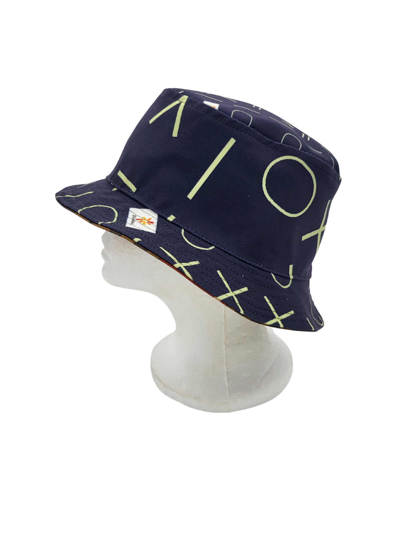 Mud Cloth Pattern 1/Indigo Pattern 1 Unisex Reversible Bucket Hat