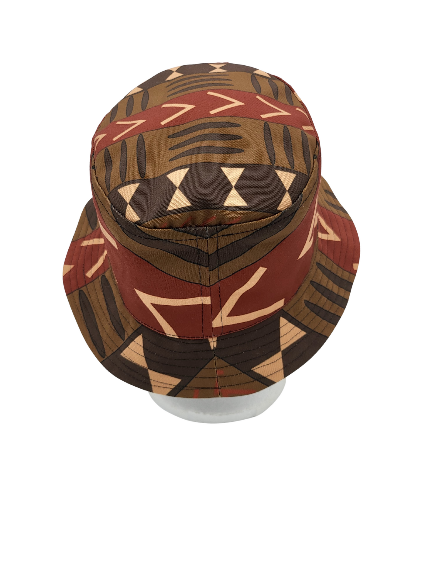 Mud Cloth Pattern 1/Indigo Pattern 1 Unisex Reversible Bucket Hat