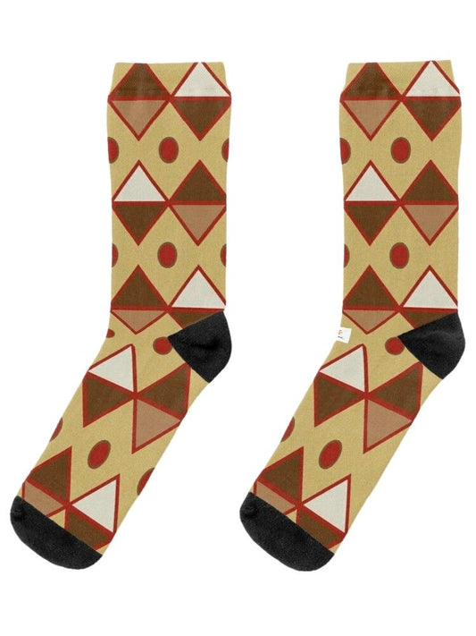 Mud Cloth Pattern 2 © Unisex Socks