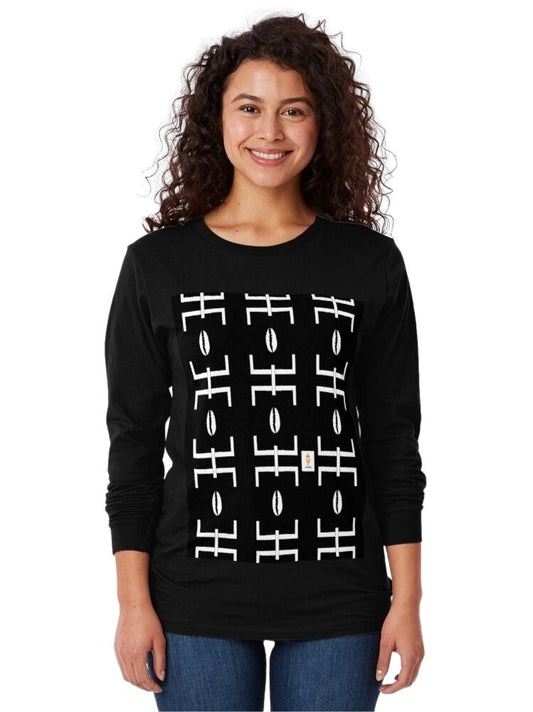 Mud Cloth Pattern 3 Long Sleeve T-Shirt