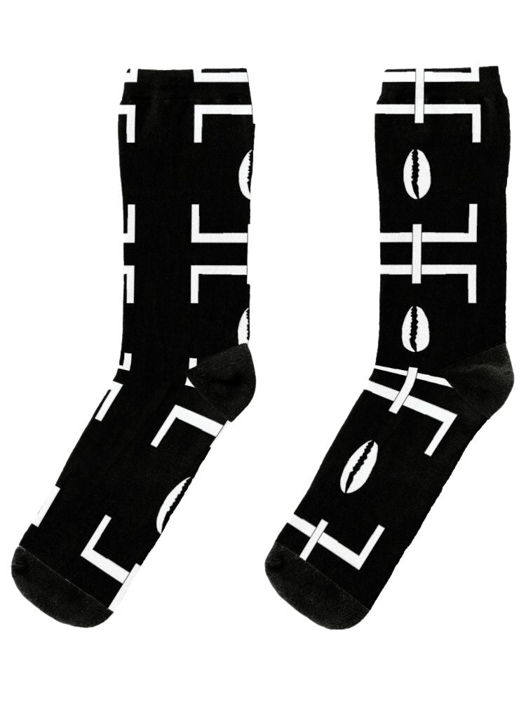 Mud Cloth Pattern 3 © Unisex Socks