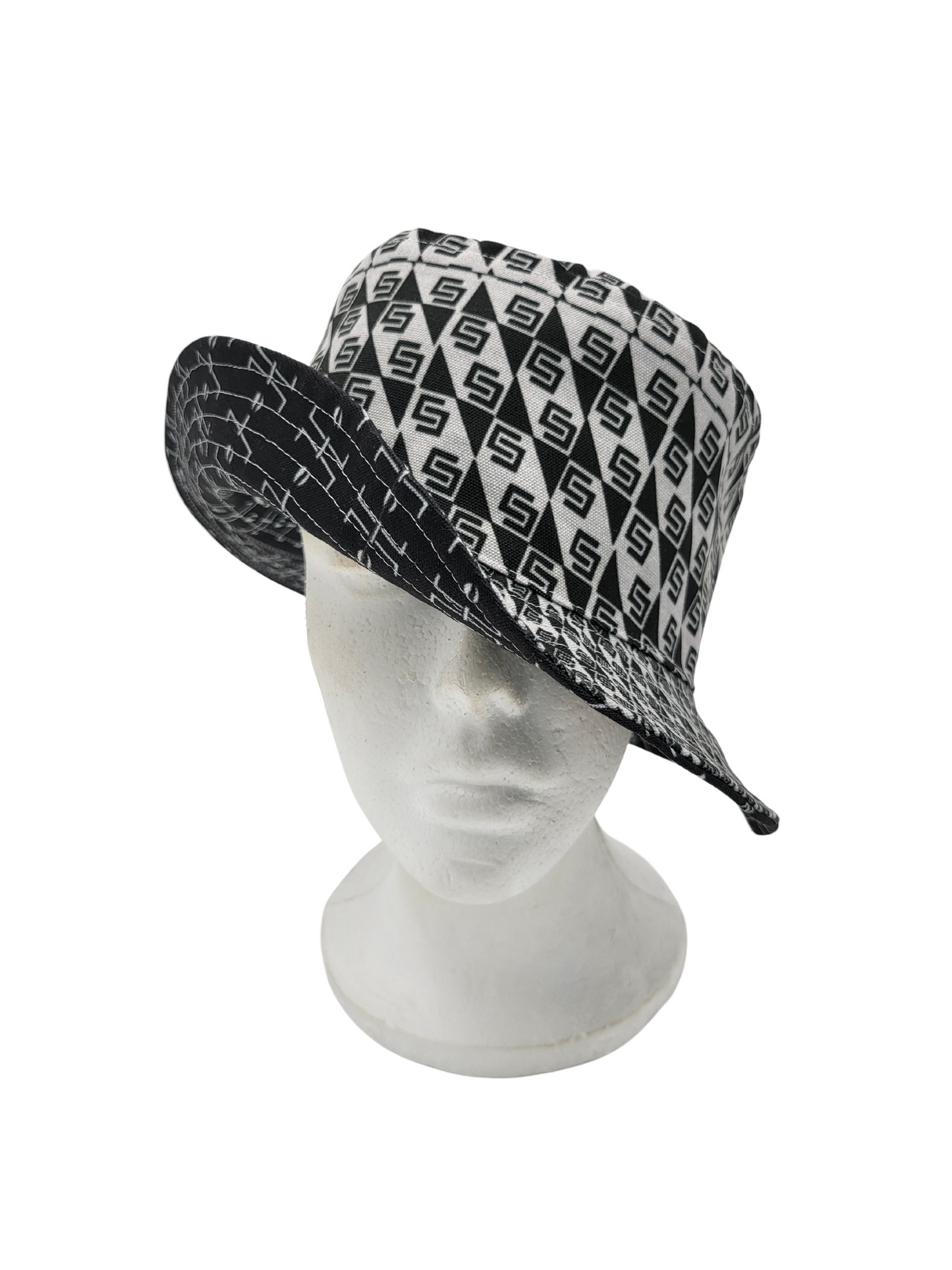 Mud Cloth Pattern 3/Mud Cloth Pattern 5 Unisex Reversible Bucket Hat