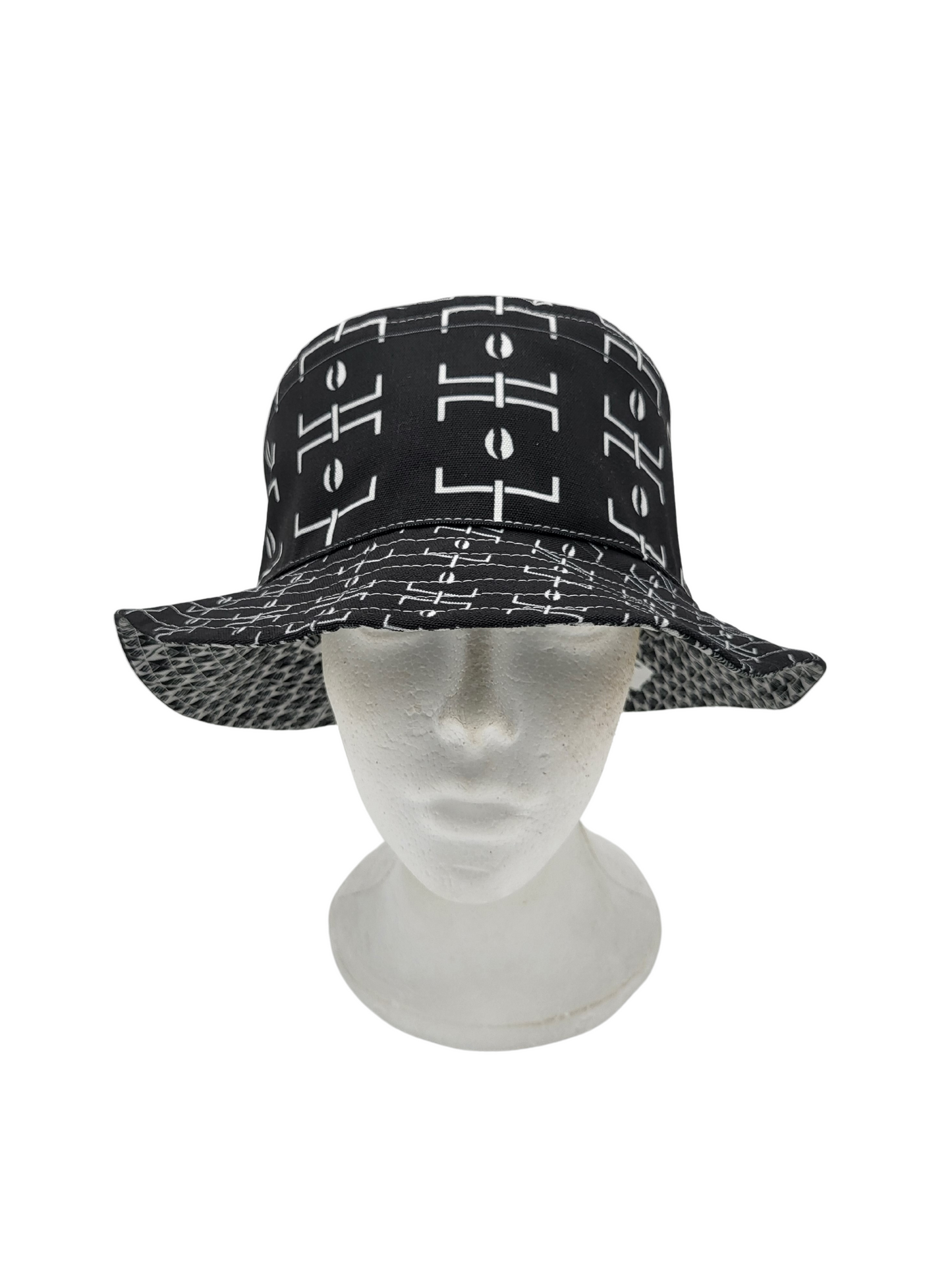 Mud Cloth Pattern 3/Mud Cloth Pattern 5 Unisex Reversible Bucket Hat