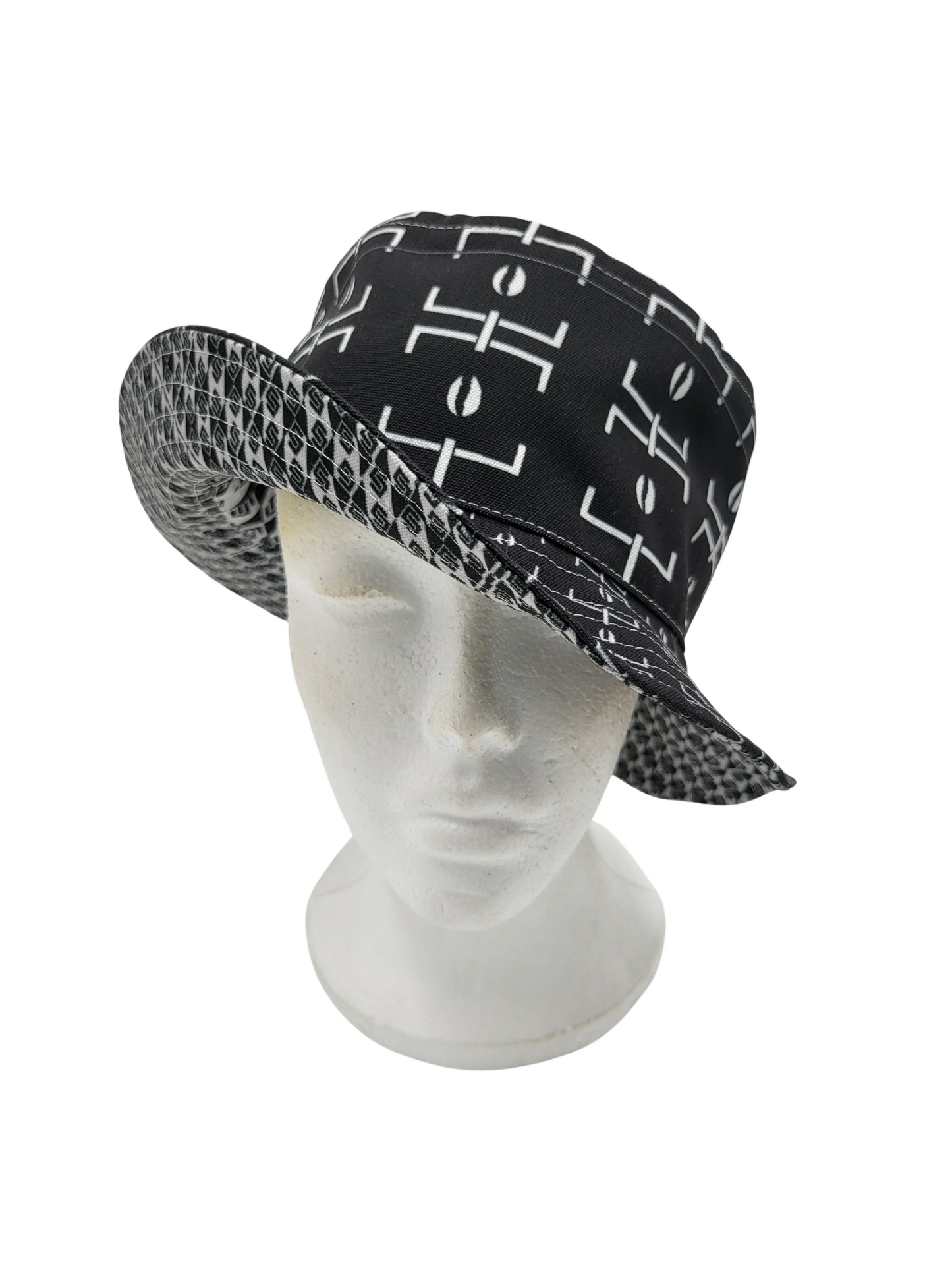Mud Cloth Pattern 3/Mud Cloth Pattern 5 Unisex Reversible Bucket Hat