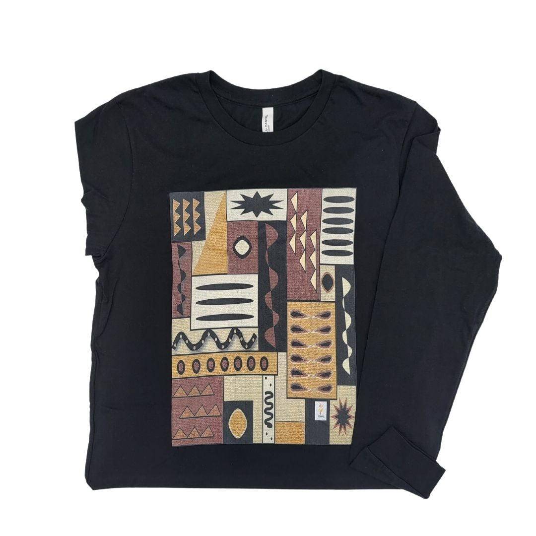 Mud Cloth Pattern 4 Men's Long Sleeve T-Shirt