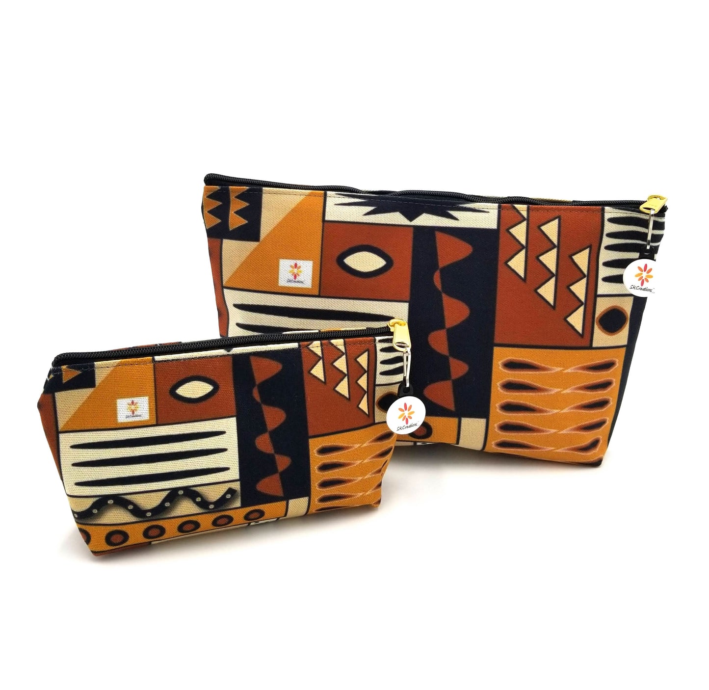 Mud Cloth Pattern 4 © T-Bottom Accessory Pouches