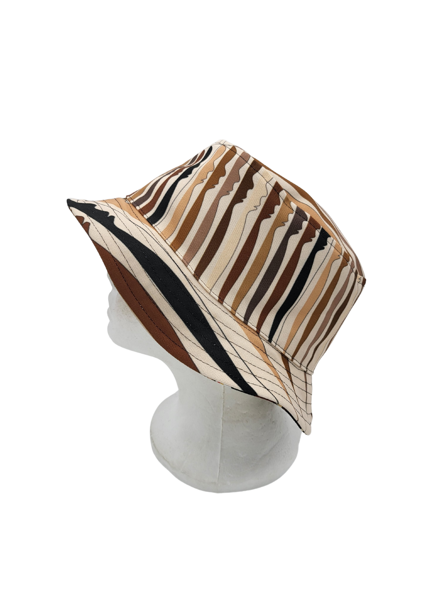 Mud Cloth Pattern 4/Brotherhood Unisex Reversible Bucket Hat