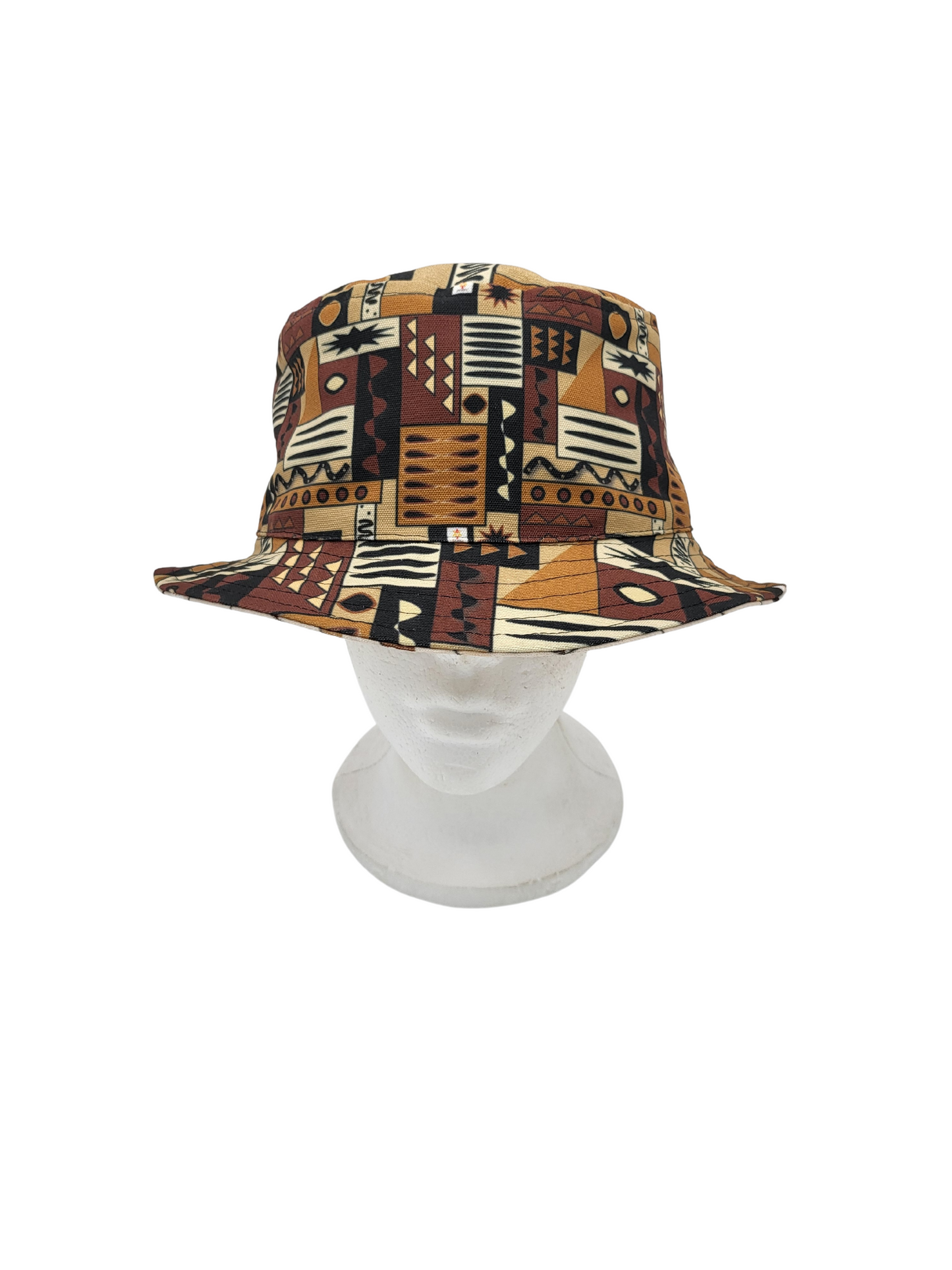 Mud Cloth Pattern 4/Brotherhood Unisex Reversible Bucket Hat