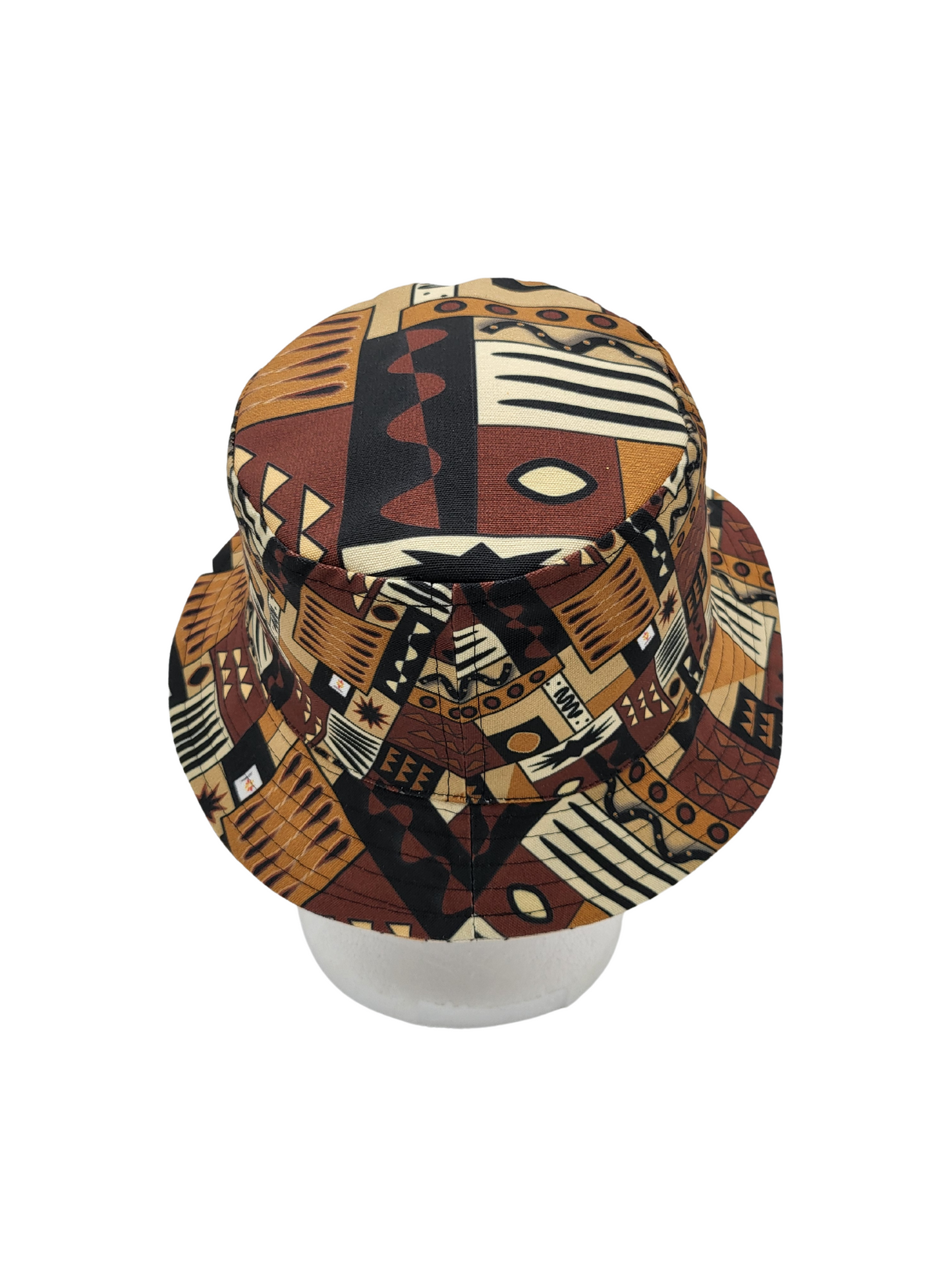 Mud Cloth Pattern 4/Brotherhood Unisex Reversible Bucket Hat