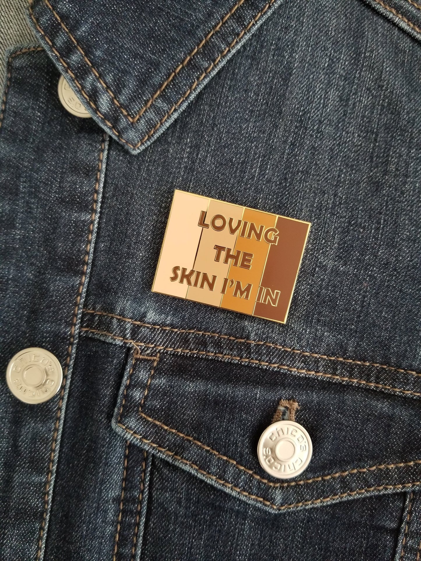 Loving The Skin I'm In © Lapel Pin