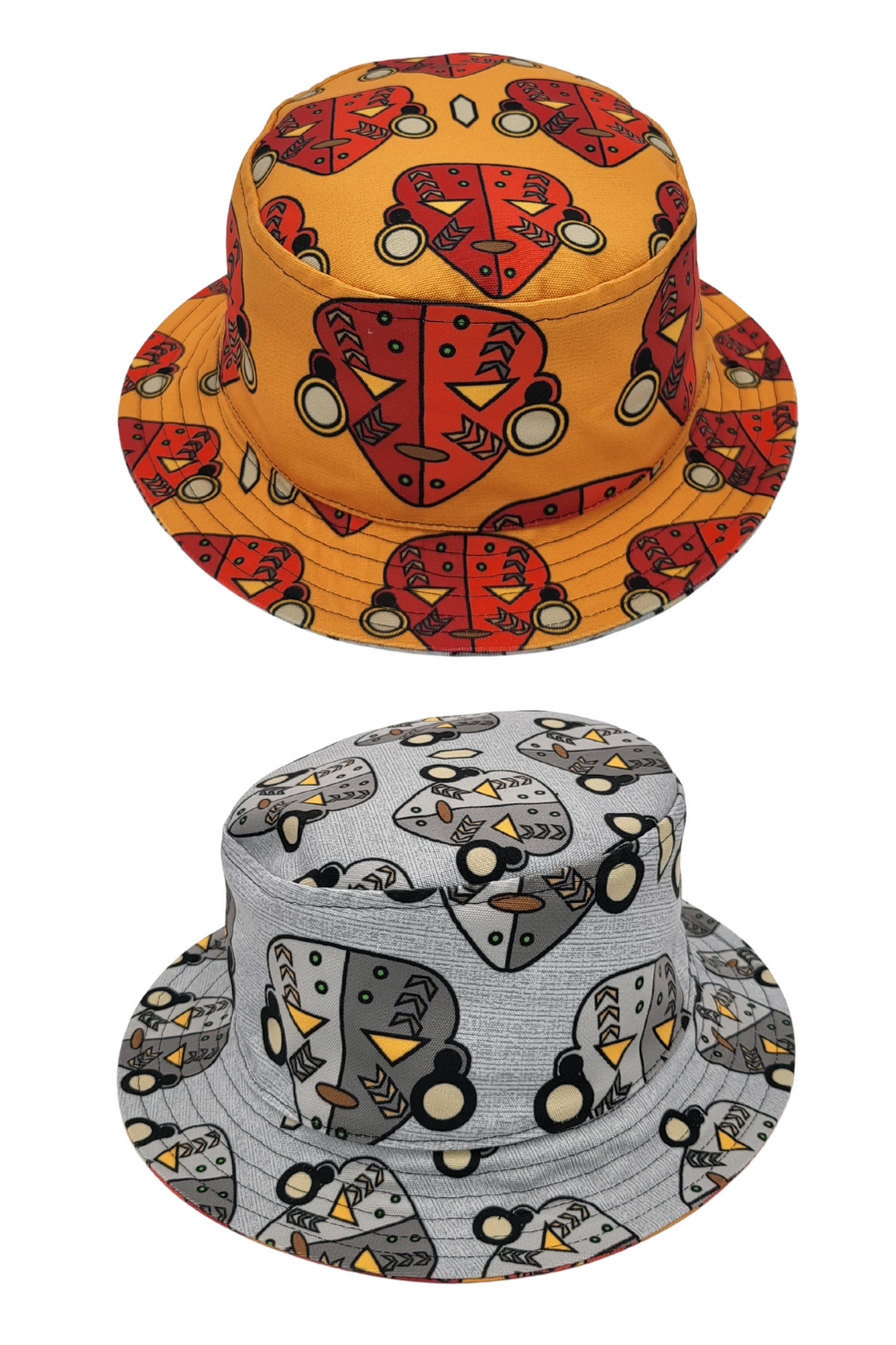 Tribal 1/Tribal 2 Unisex Reversible Bucket Hat