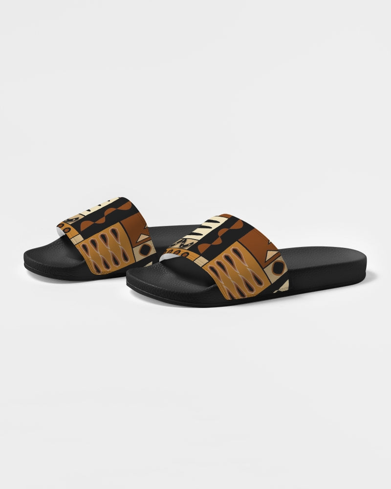 Mud Cloth Pattern 4 © Men's Slide Sandal