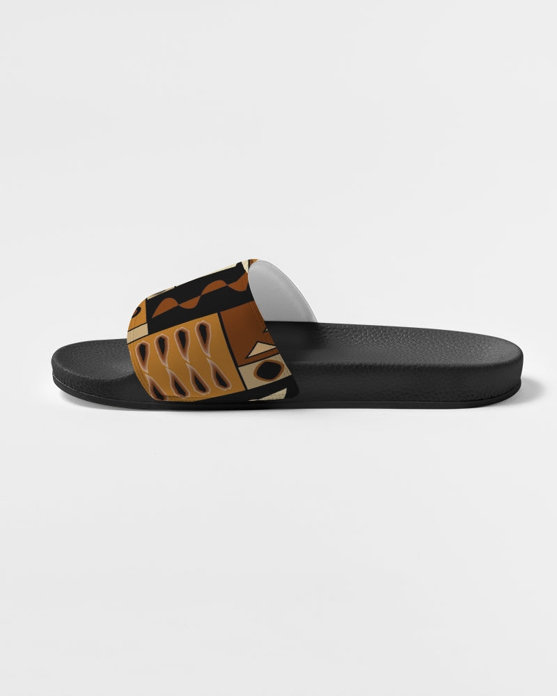 Mud Cloth Pattern 4 © Men's Slide Sandal