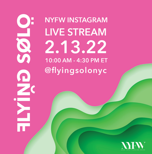 skcreations llc, nyfw, new york fashion week, flying solo, february 2022, nyfw livestream
