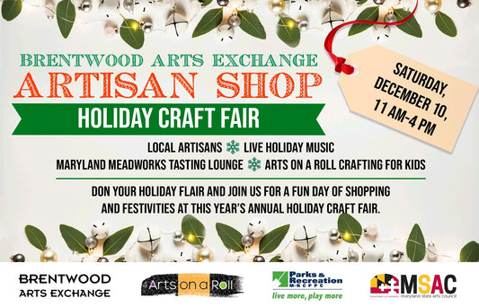 skcreations llc, brentwood arts exchange, holiday craft fair, artisan shop, holiday shopping, gifts, sharon a. keyser, 2022, december 2022, unique gifts, independent artists