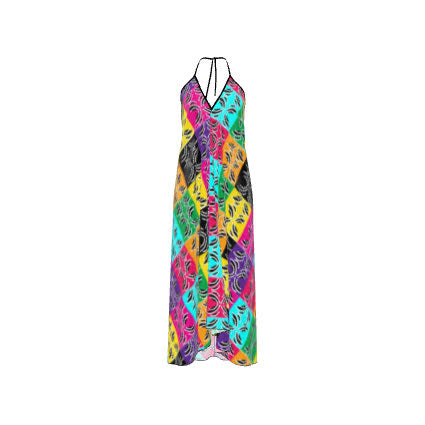 Island Vibes Halter Neck Backless Dress