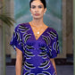 Island Vibes Purple Flowy Sleeves Dress