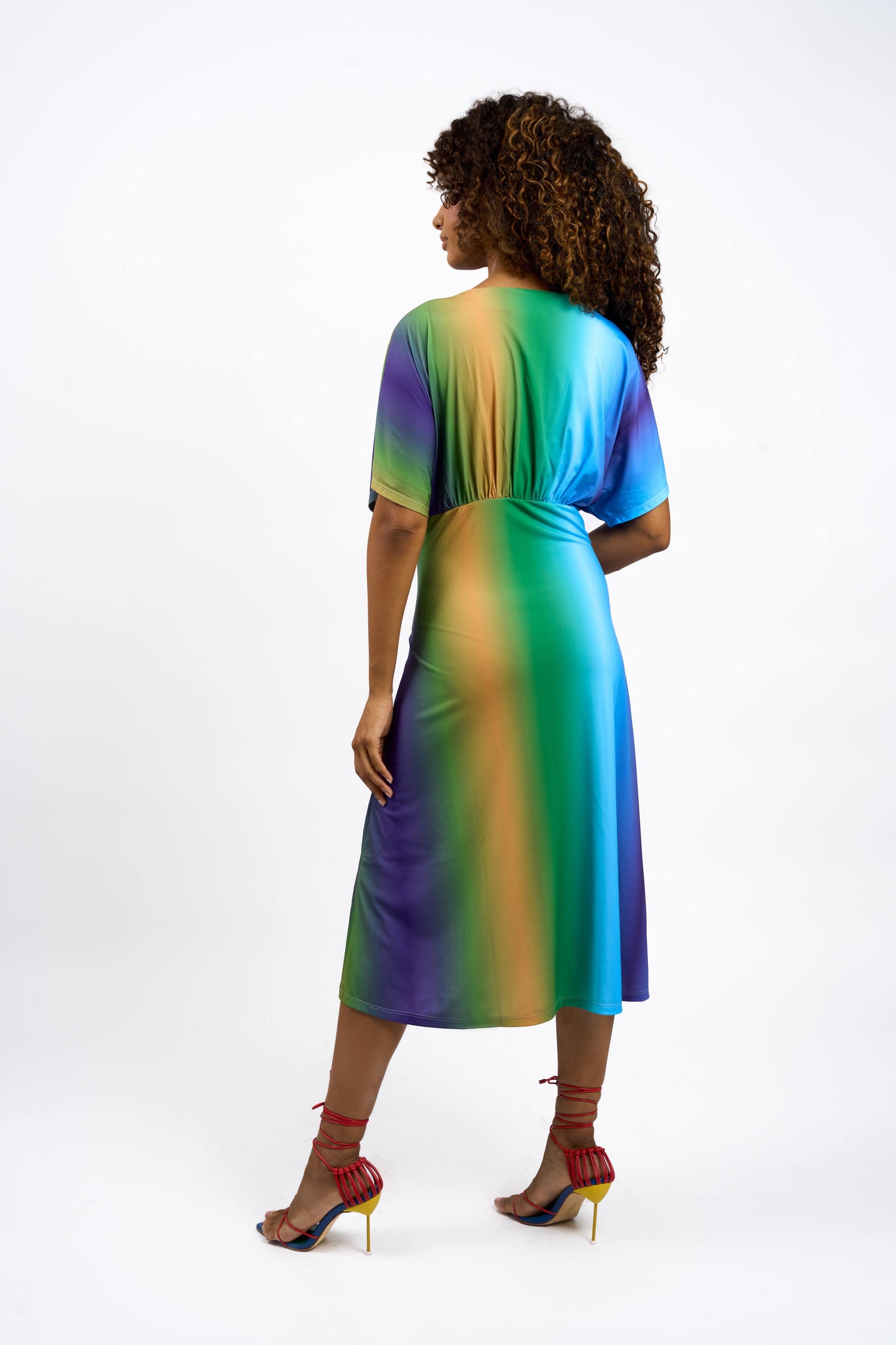 Sea Breeze Flowy Sleeves Dress