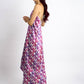 Mod Purple Halter Neck Backless Dress
