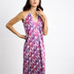 Mod Purple Halter Neck Backless Dress