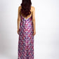 Mod Purple Halter Neck Backless Dress
