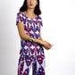 Mod Purple Top and Palazzo Pants