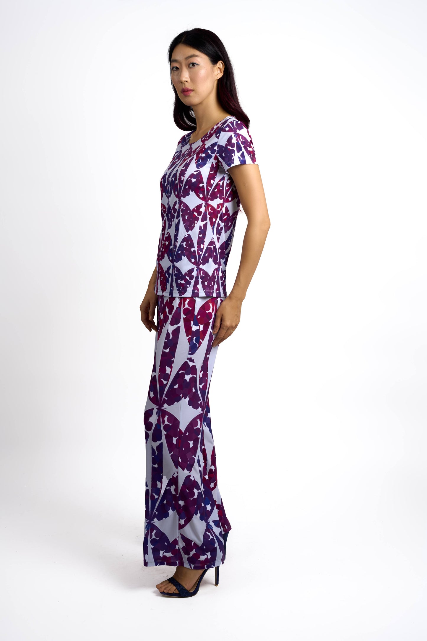 Mod Purple Top and Palazzo Pants