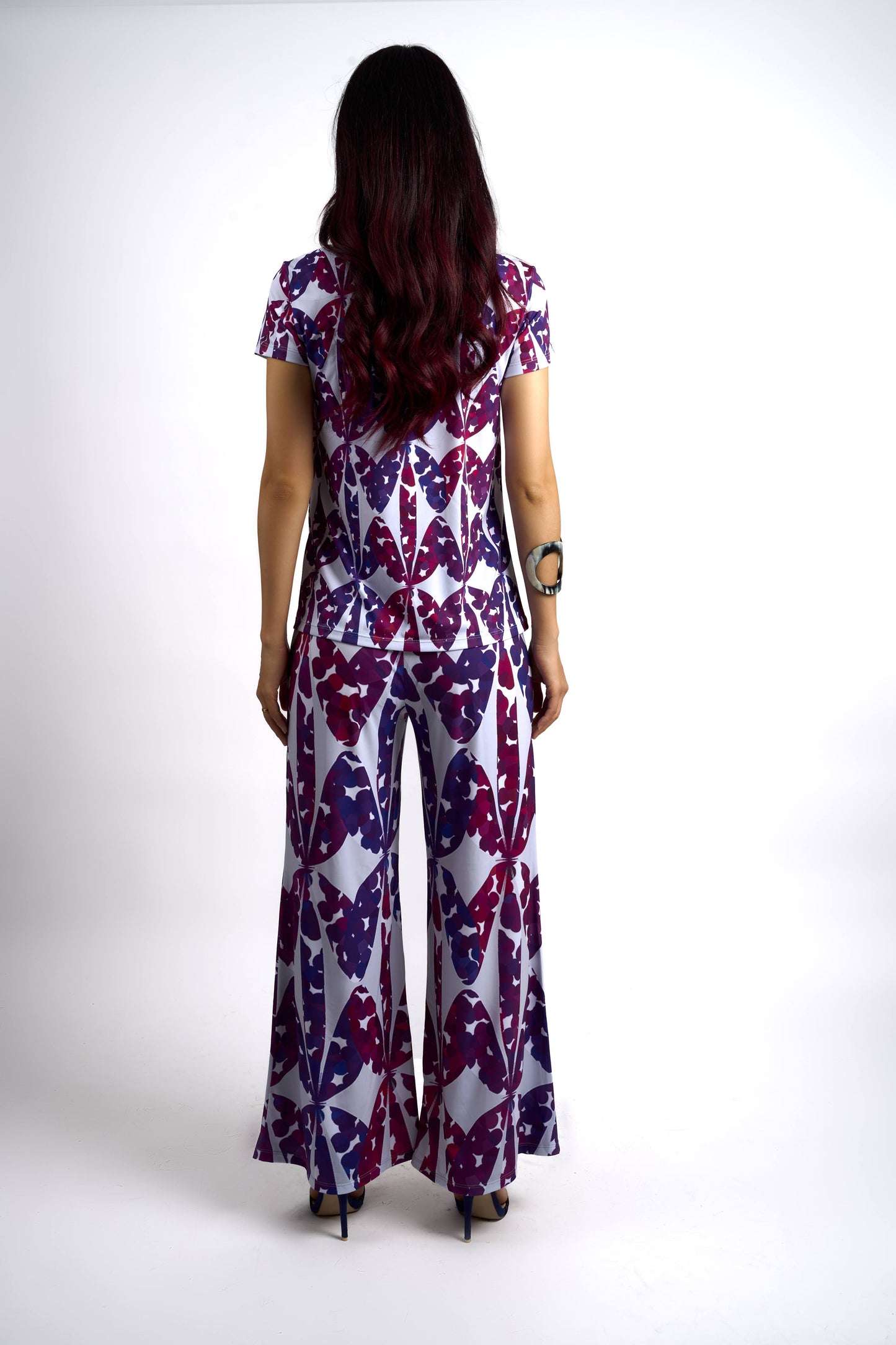 Mod Purple Top and Palazzo Pants