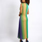 Sea Breeze Flared Maxi Dress