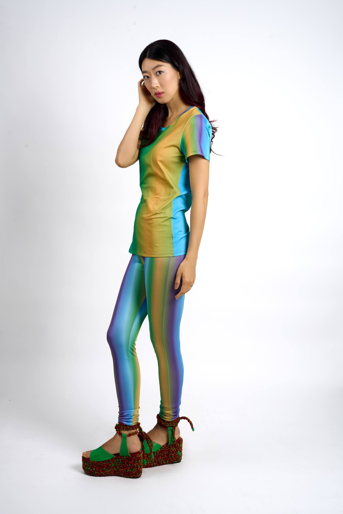 Sea Breeze © High Waist Leggings