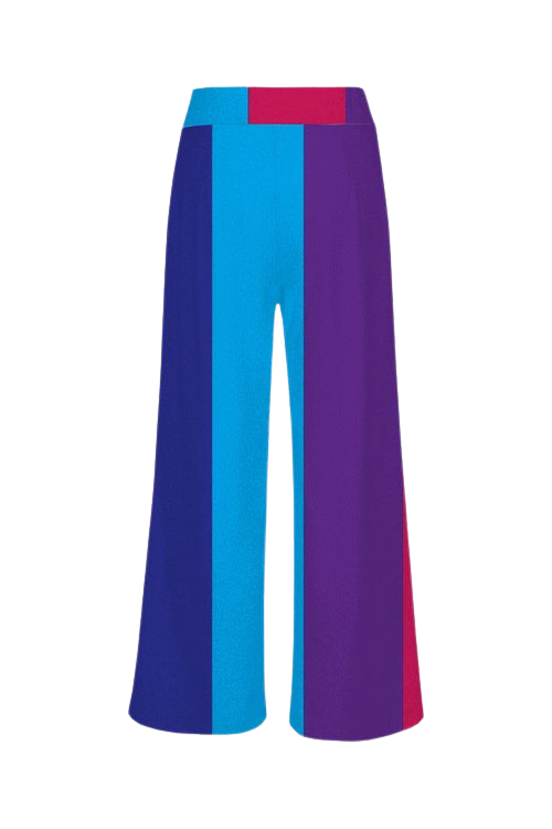Do You 1 Knit Palazzo Pants - Stripes