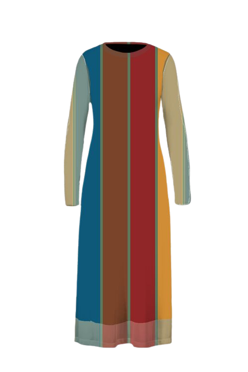 Let's Gooo! Maxi Dress - Stripes